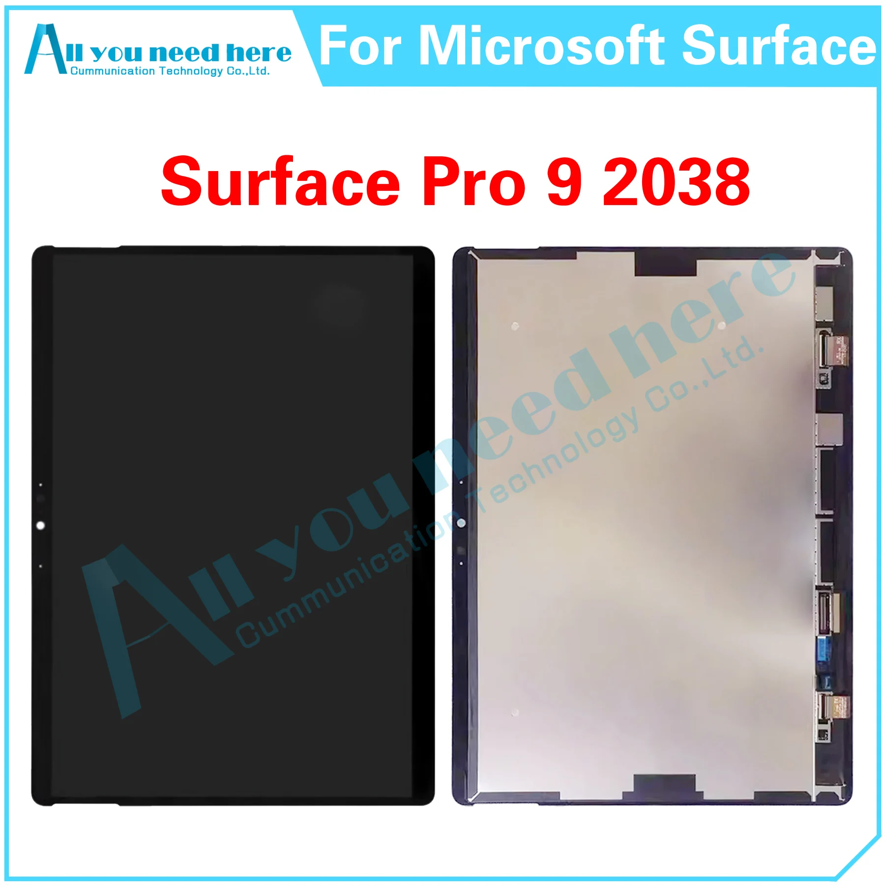 Per Microsoft Surface Pro 9 2038 Display Lcd Touch Screen Digitizer Assembly Sostituzione Delle Parti Di Riparazione