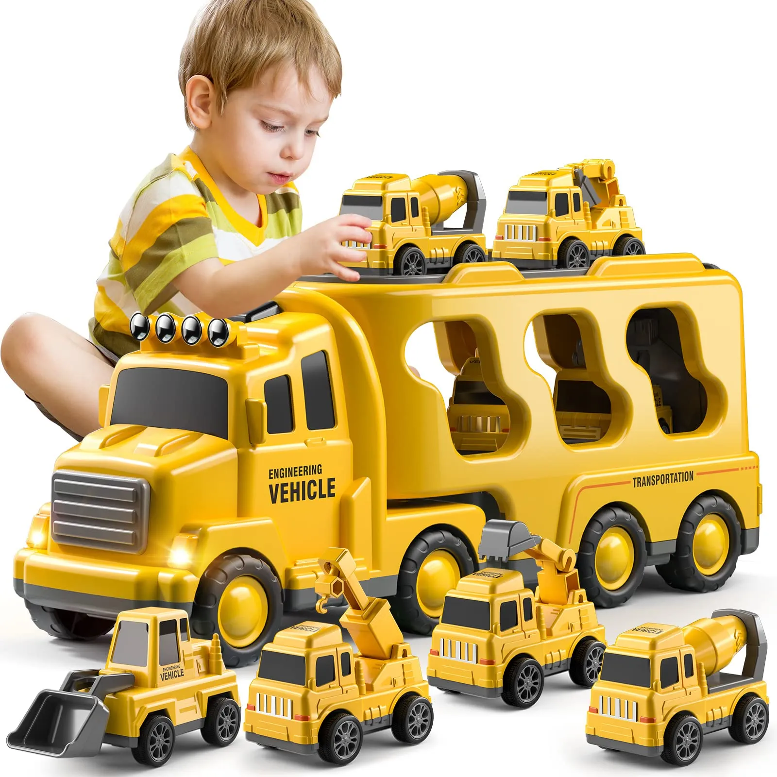 

Литый грузовик-переносчик, игрушки, автомобили, Инженерная техника, экскаватор, бульдозер, грузовик, наборы моделей, развивающие игрушки для малышей, подарок для детей