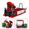 LESU RC Metal Cargo Box Bucket with Hydraulic Crane 7CH Valve for 1/14 Remote Control Vehicle Roll Off Dump Truck Tipper Dumper 2