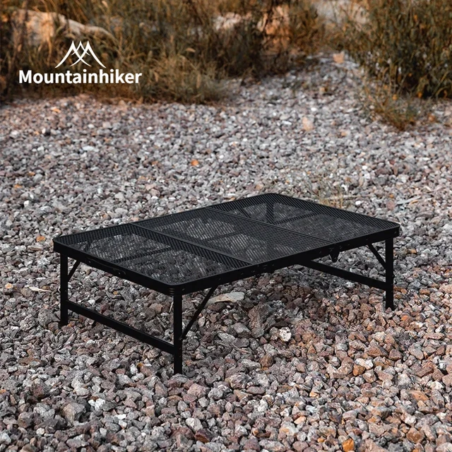 캠핑, 바베큐, 피크닉에 필수적인 MOUNTAINHIKER 야외 알루미늄 합금 접이식 테이블