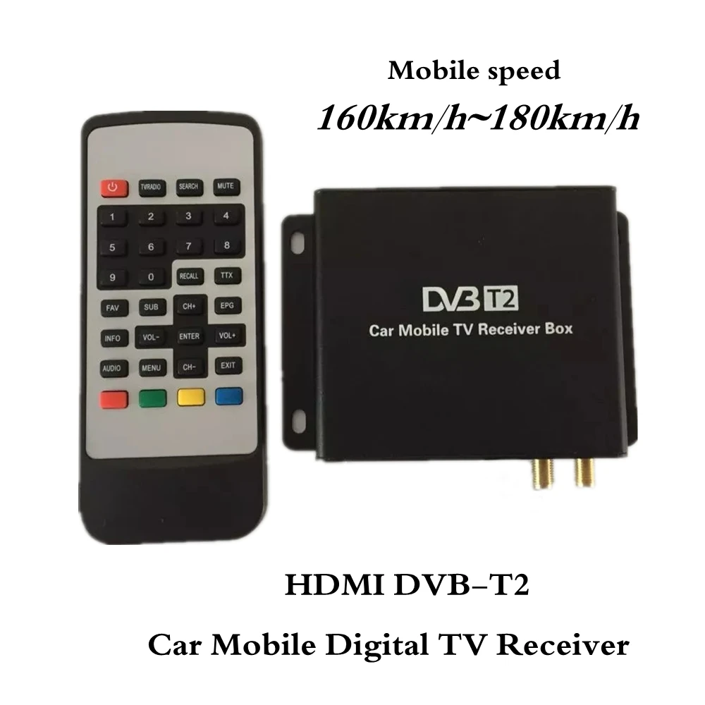 Hdmi 1080p Mobile Dvbt2 Car Digital Tv Receiver Real 2 Antenna Speed