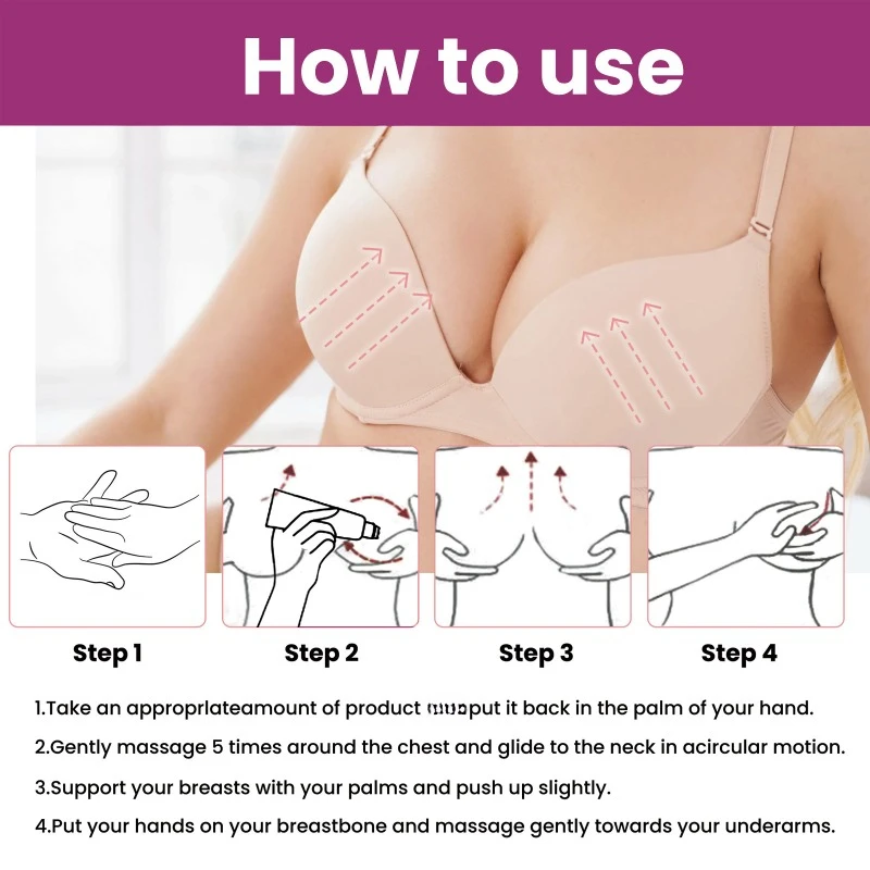 Female Elasticity Tightening Lifting Breast Roll-on Lifting Firming  Straightening Postpartum Chest Drooping Nursing Massage 5