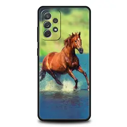 Elegant Running Horse Design Phone Case - Artistic Animal Cover - Samsung A16 5G (A1)