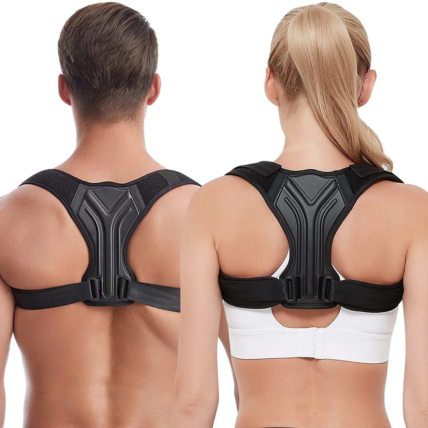 

Posture Corrector with Adjustable Back Braces Back Support for Men Women Seniors Teens Relief from Neck Shoulder Pain Braces