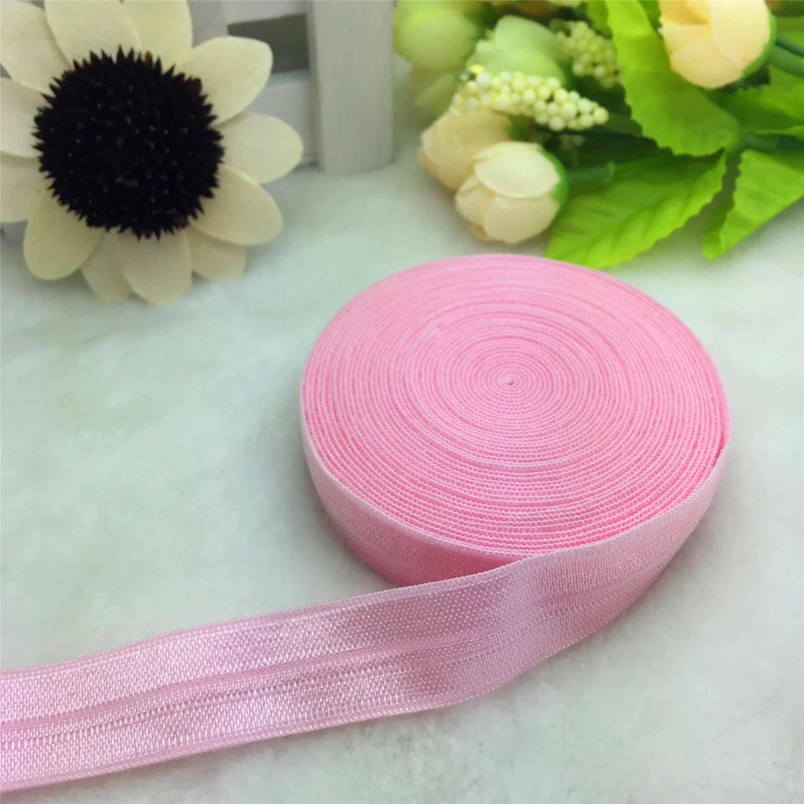 Versatile Satin Elastic Band for DIY Crafts, 15mm, 5/8 Width, Multiple Yard Options
