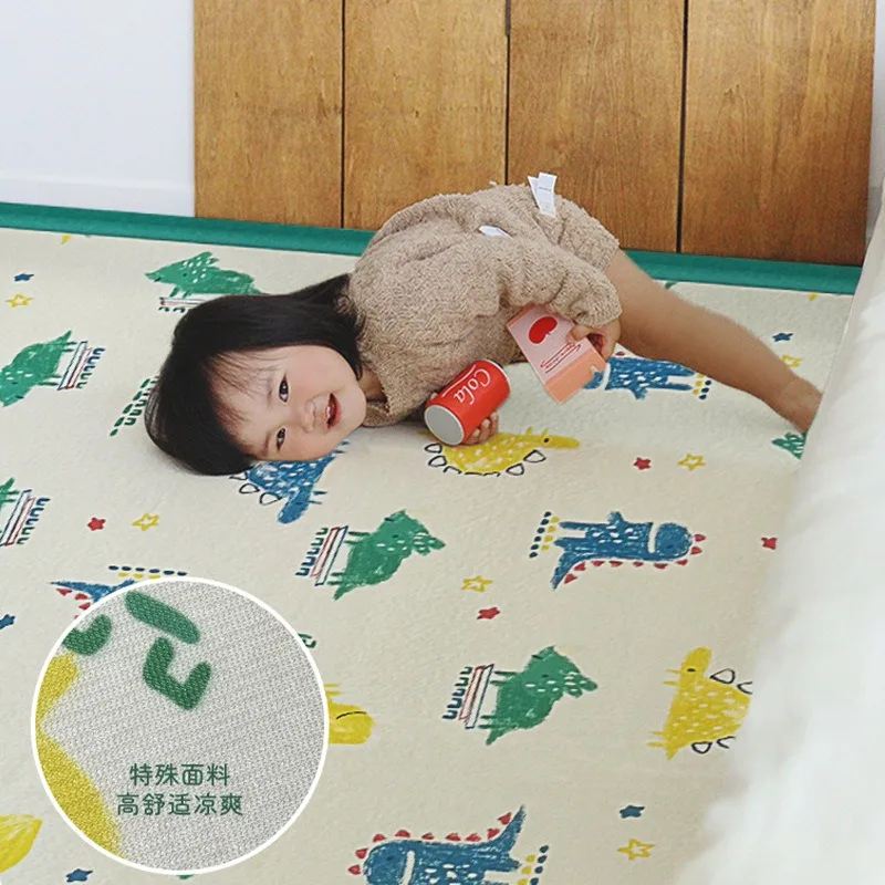 Floor mat living room cartoon thickened household anti-drop climbing mat children's reading area tatami