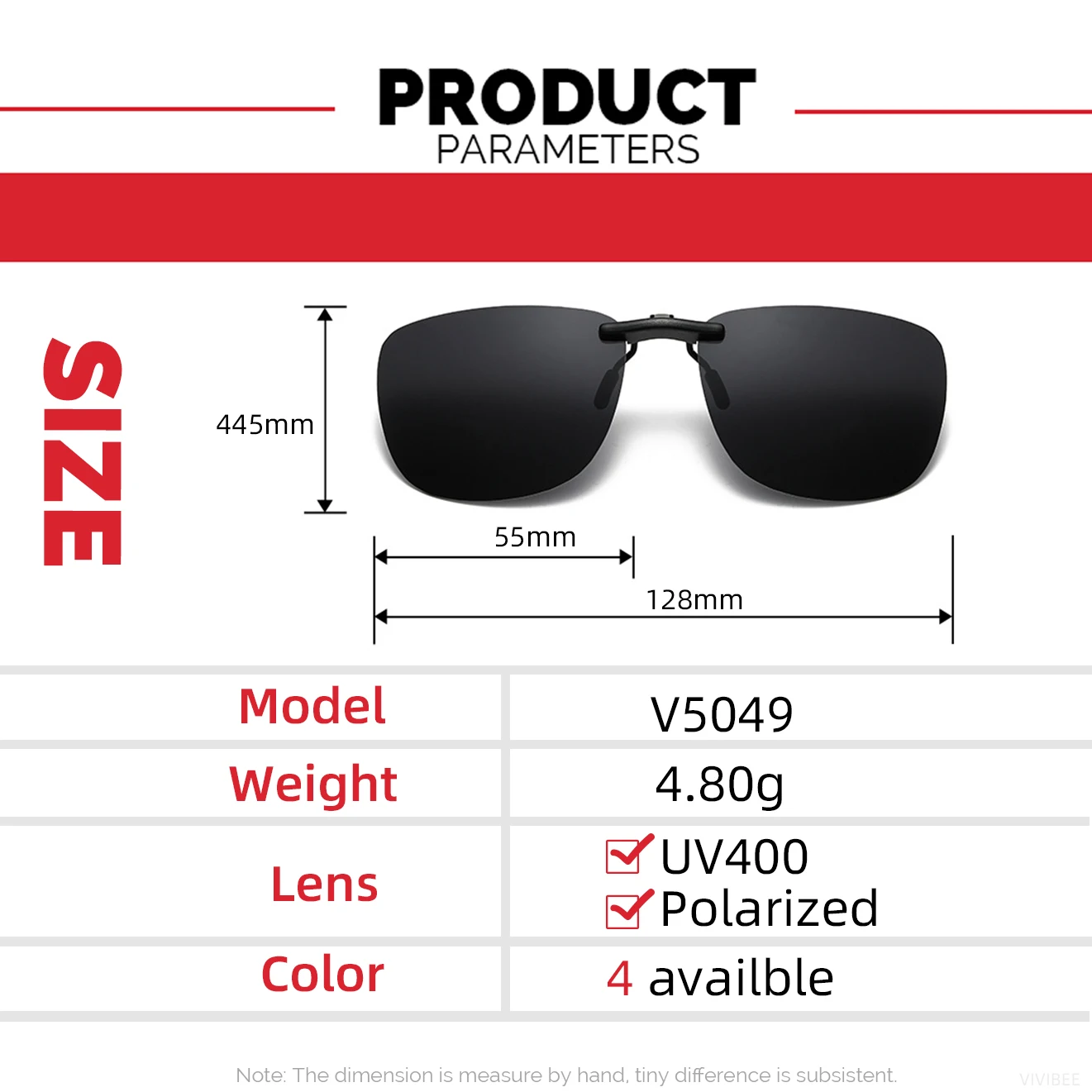 Polarized Vintage Clip-On Sunglasses with UV400 Protection