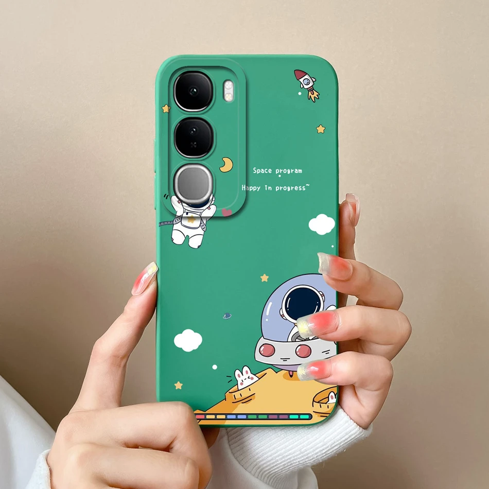 Cute Astronaut Full Protection Soft Silicone Phone Case - High Quality Back Cover