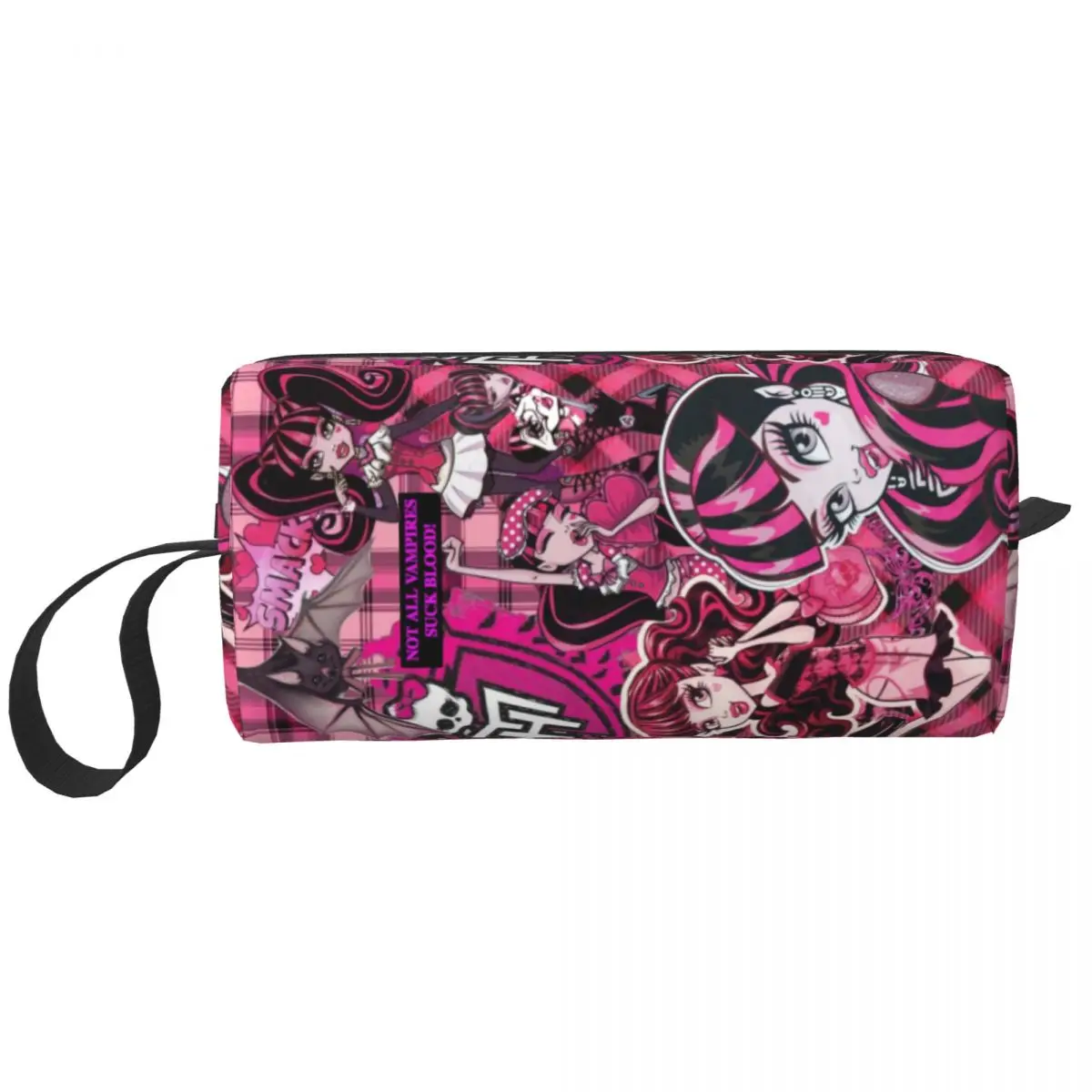 Monster High Large Makeup Bag Beauty Pouch Borse Per Cosmetici Da Viaggio Draculaura Anime Storage Bag Per Unisex