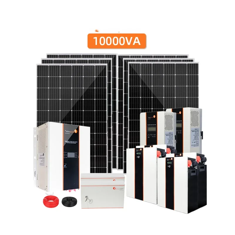 Complete Set Solar Energy System 10000w Hybrid Solar System 3KW 5KW 8kw ...