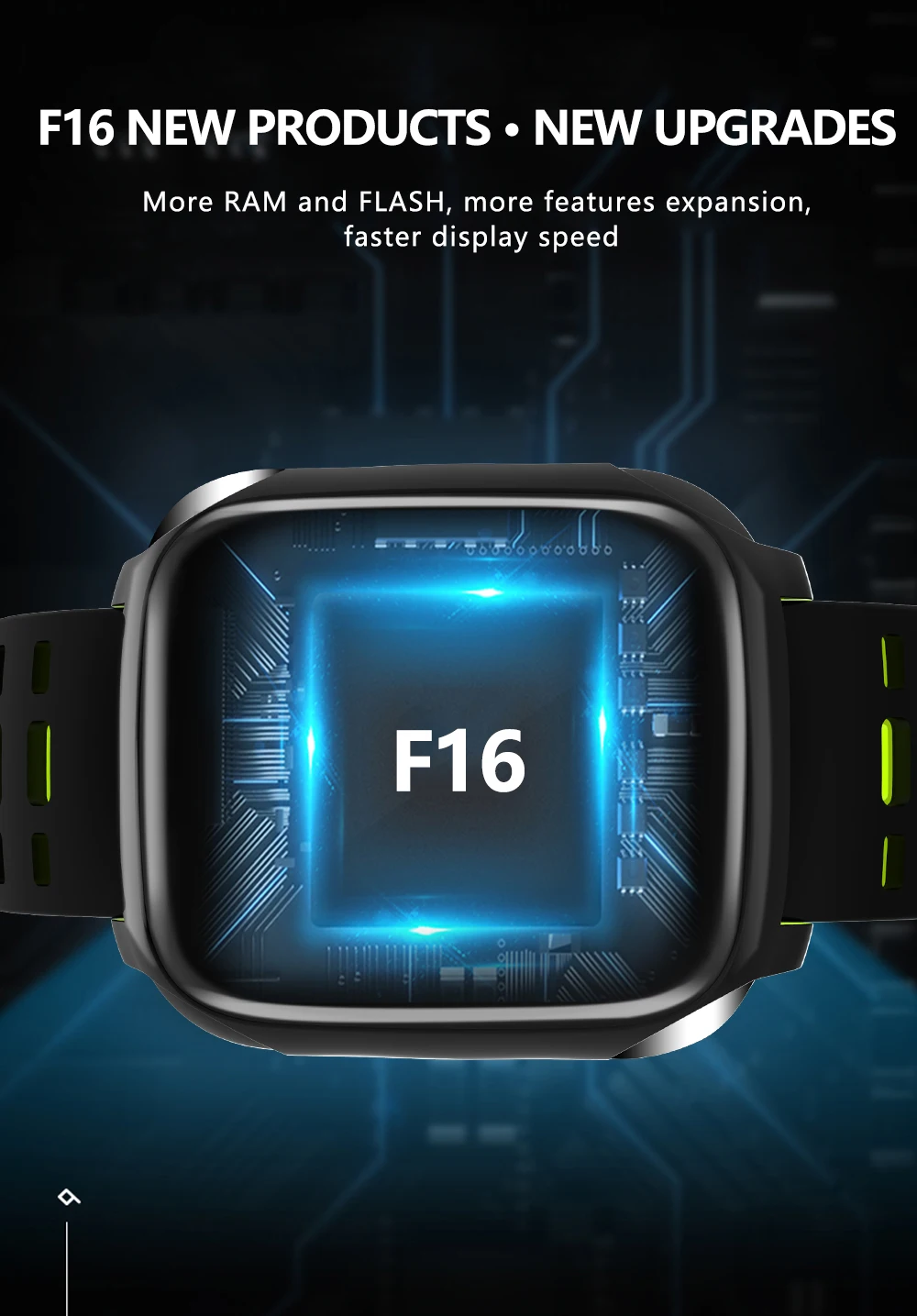 New F16 Smart Bracelet ECG+PPG Pedometer Alarm clock Smart Watch Men Heart Rate Blood Pressure Waterproof Smart Wristband/band