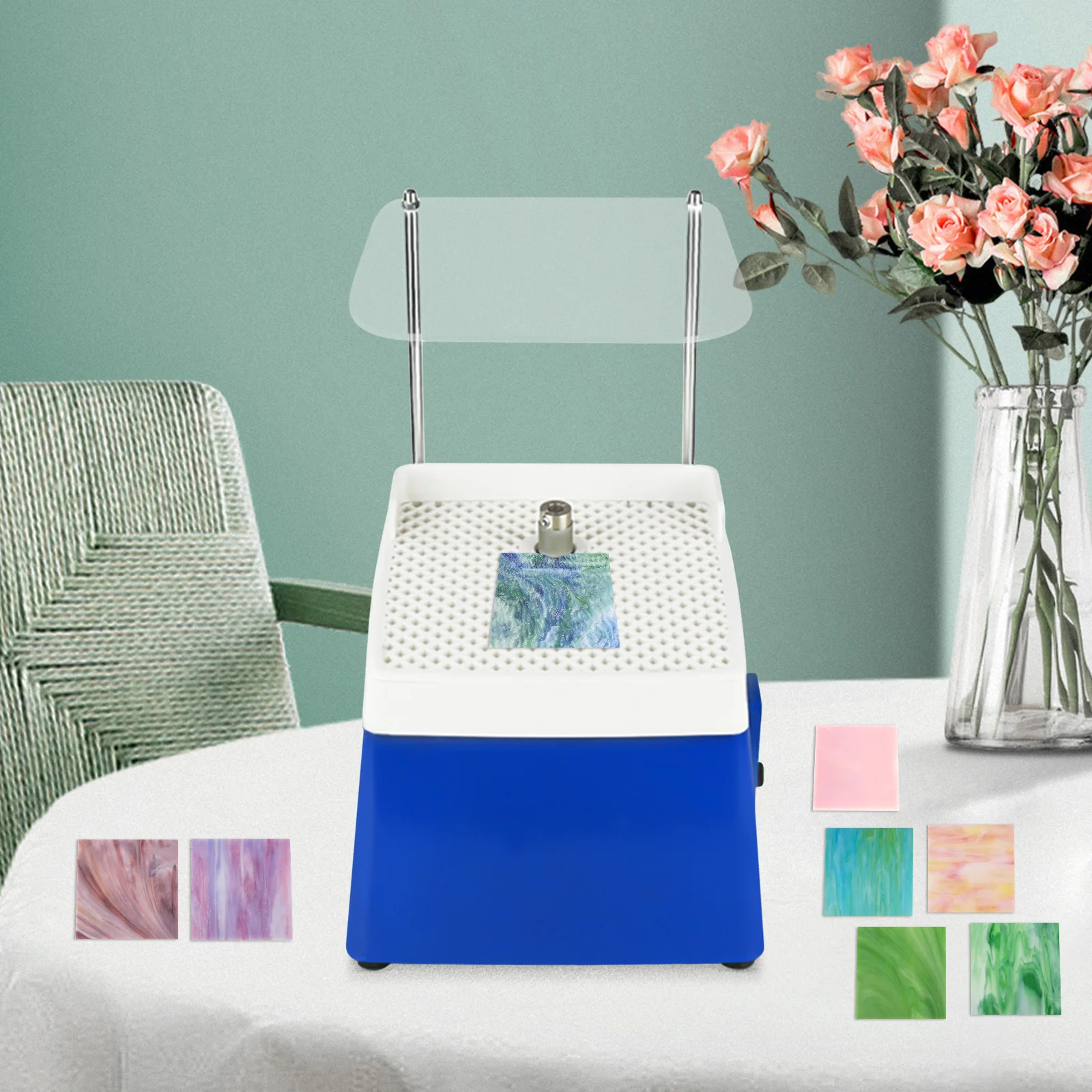 GlassGrinder220VMiniPortableStainedGrinderDiamondGlassArt