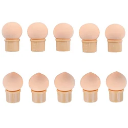 Sponge Head Gradient Brush for Nail Art and Manicure (10Pc Round and Sharp)