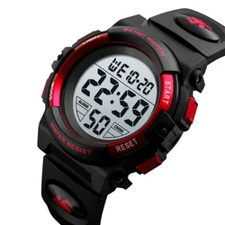 Skmei 1266 Timing Digital Children's Watch Boys and Girls' Alarm Clock 5Bar Waterproof Children's LED Watches 1258 1689 1999