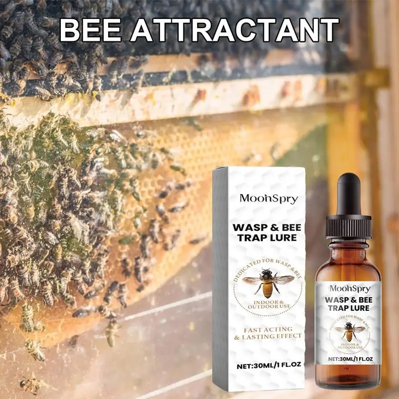 30ml Bee Bait Bee Queen Pheromone Catching Lure Bait Swarm Commander Honey Hive Attract Outdoor Beekeeping