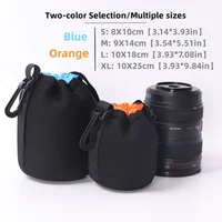 RF11 Camera Lens Pouch Bag Waterproof Video Lens Soft Drawstring Protector Case For Canon Sony Nikon for Most Digital SLR Camera - Image 2