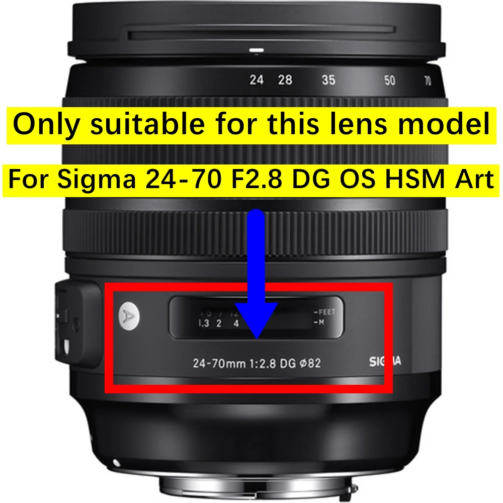 시그마 아트 24-70mm F2.8 DG OS HSM 렌즈용 새 프론트 필터 링 UV 스레드 배럴 후드 고정 튜브 24-70 2.8 F/2.8 DG
