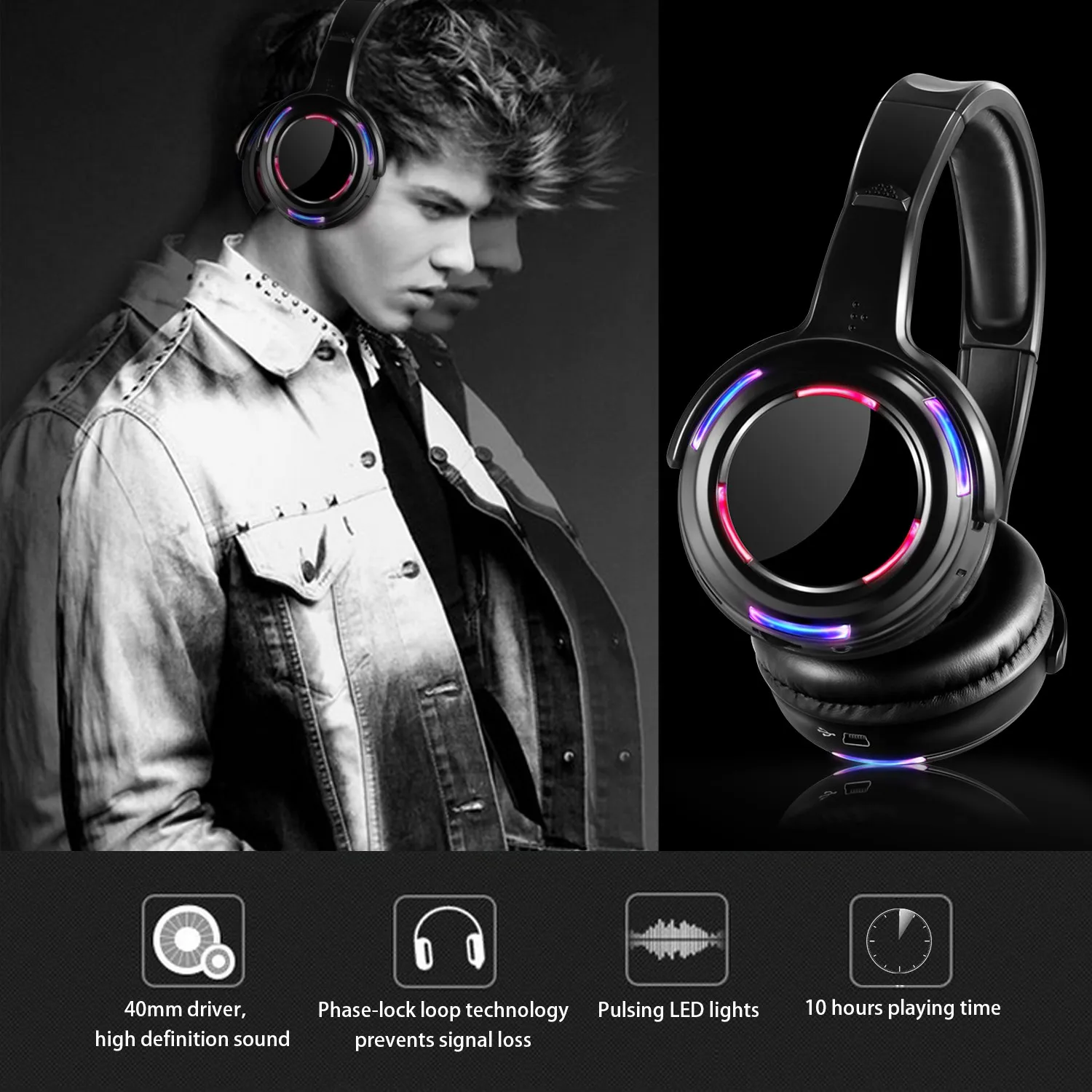blik mindre tendens Factory Sell 500m Led Wireless Silent Disco Headphone Oem Acceptable -  Earphones & Headphones - AliExpress