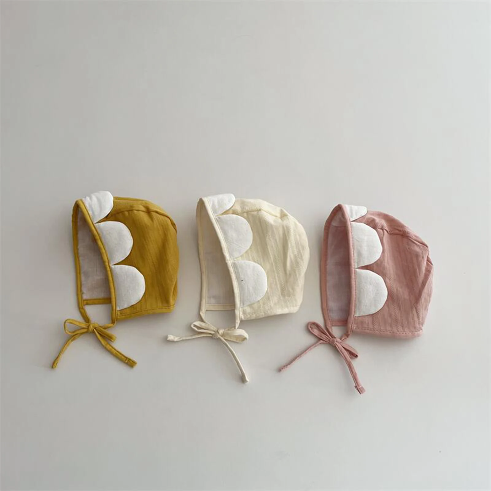 

EWODOS Infant Baby Girls Lovely Sun Hat Newborn Babies Flower Tie Up Hats Summer Beach Hats Baby Photography Props