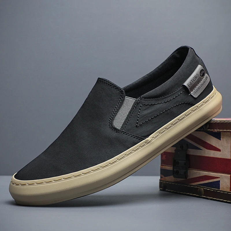 Summer Breathable Canvas Shoes Men Loafers Slip On Sneakers Fashion Casual Men Shoes Lightweight Flats Men Driving ZapatoBD24060 2