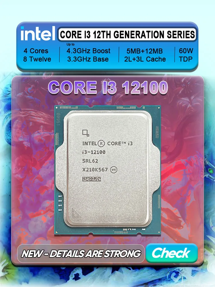 intel Core i3 12100 BOX 第12世代 CPU プロセッサ