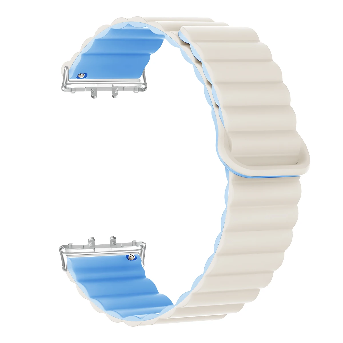 Silicone Magnetic Loop Strap for Smart Bracelet Wristband