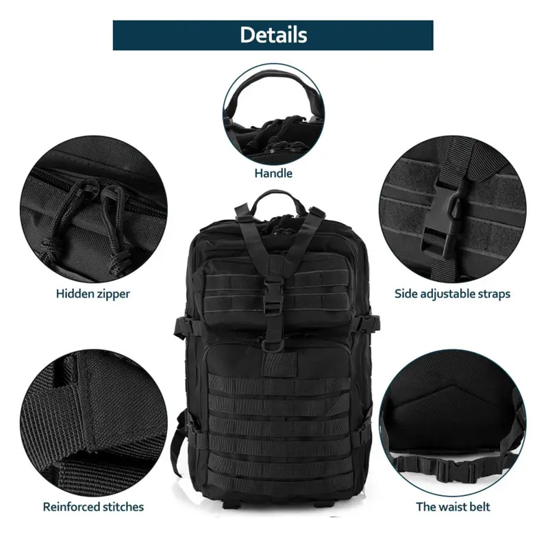 Sturdy Nylon Waterproof Tactical Sports Trekking Fishing Hunting Camping...