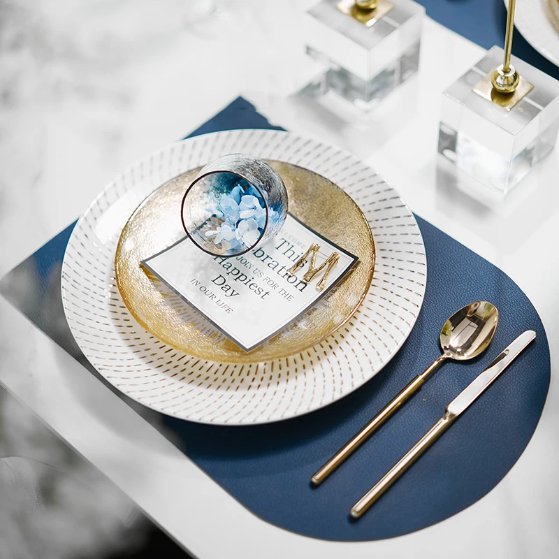 Creative 12 Inch Black And White Swirl Ceramic Plate Dinner Serving