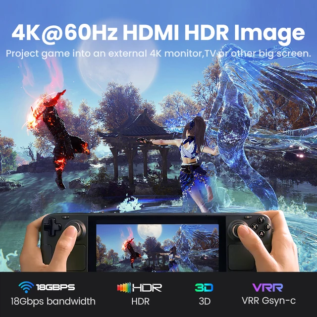 UGREEN 6-in-1 USB C 도킹 스테이션: 스팀 데크, 닌텐도 스위치, PC를 위한 범용적이고 다목적인 솔루션