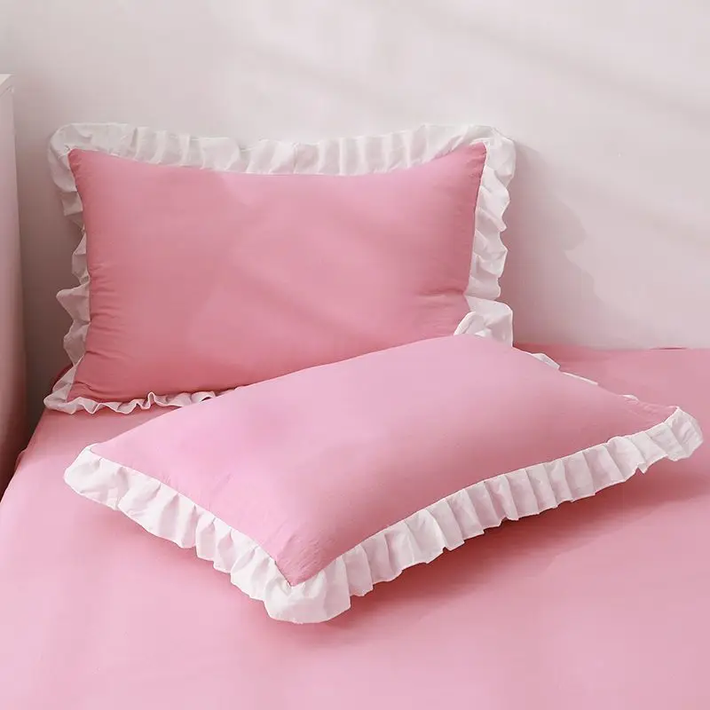 

2PCS Solid Color 100% Pure Linen Throw Pillow Case Euro Sham for Bed,Custom Size Envelope Cushion Cover Decoration Pillowcase