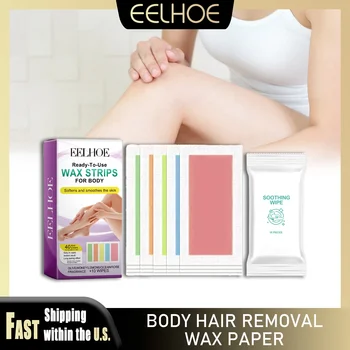 EELHOE Hair Removal Wax Strips Nonwoven Body Cloth Professional Face Body Neck Leg Lip Hairs Remover Beauty Body Care Wax Paper