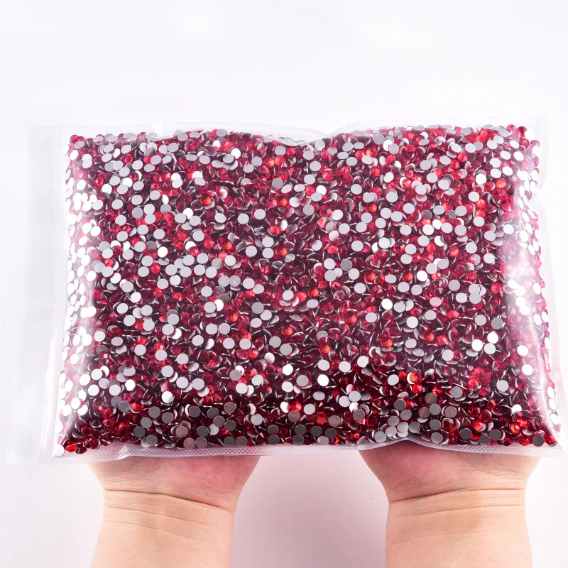 Blinginbox Lt.siam Large Package Non Hotfix Rhinestones SS3-SS30 Glitter Glass Flatback Rhinestone Wholesale Nail Crystal Strass 4
