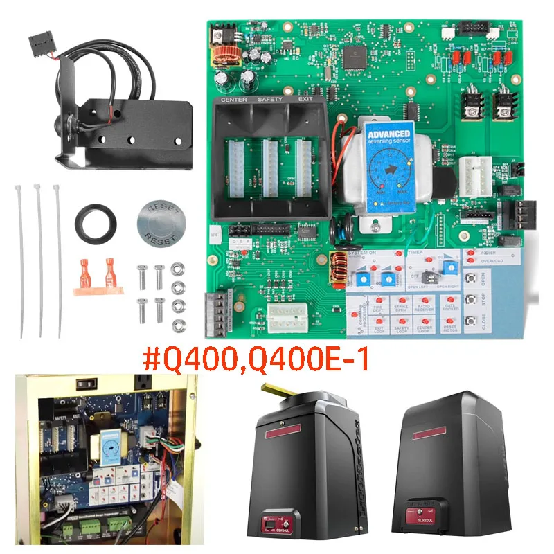 Замена для Liftmaster Q400 Q400E-1 Elite Omni Main плата управления цепью, операторы открывателей ворот Q400D Q400E SL3000 CSW200