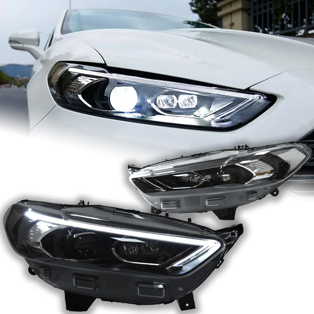 

AKD Car Styling Head Lamp for Ford Fusion Headlight 2013-2016 Mondeo LED Headlight Projector Lens DRL Automotive Accessorie