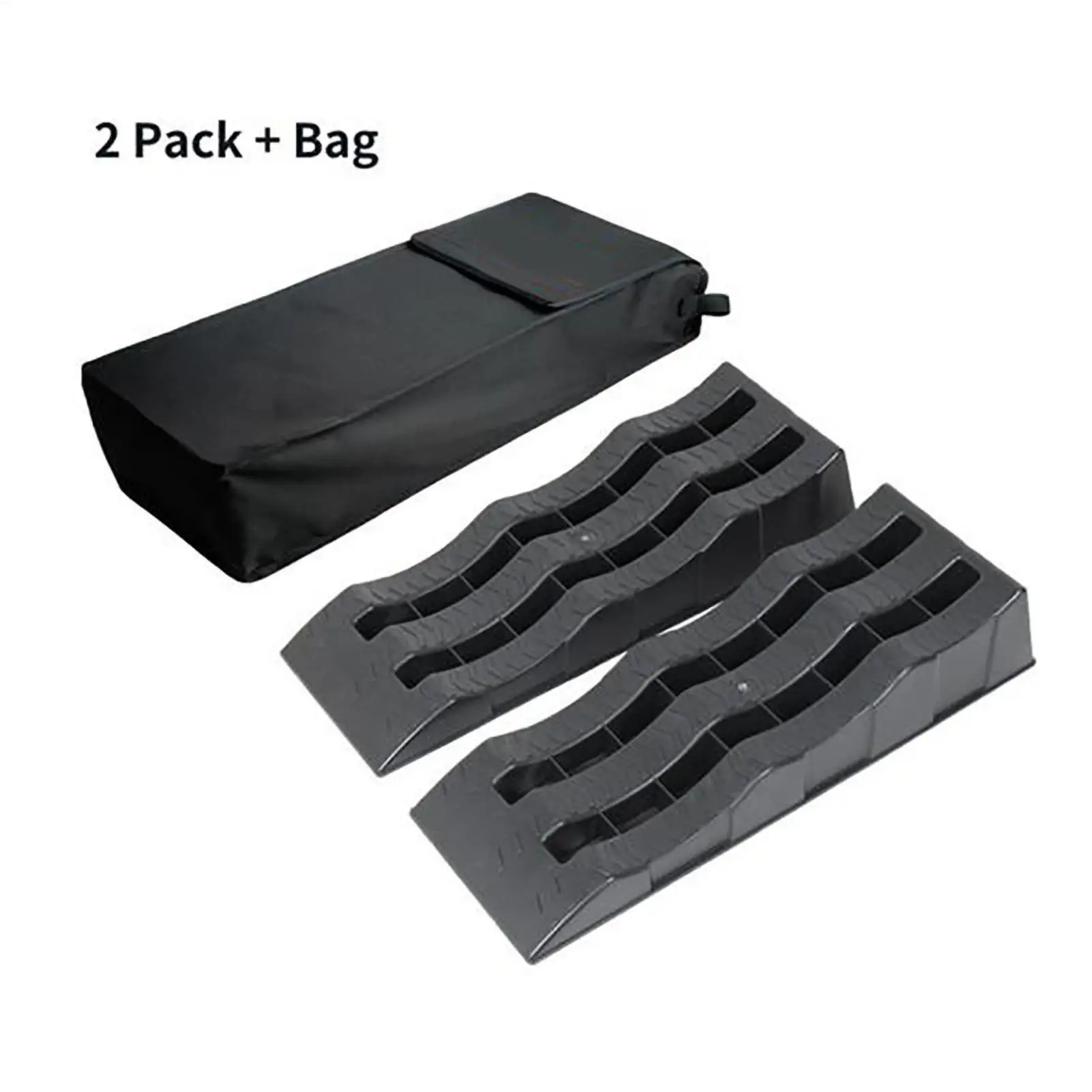 2Pcs RV Leveling Ramps Anti-Skid Campers Tire Wheel Chocks Car Leveling Blocks Lightweight Curb Ramps Heavy Duty Threshold Ramp