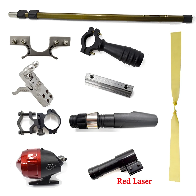 Fishing Set Slingshot Precision Green Laser Telescopic High Power Catapult  Use Fishing Reels for Outdoor Hunting Shooting New - AliExpress