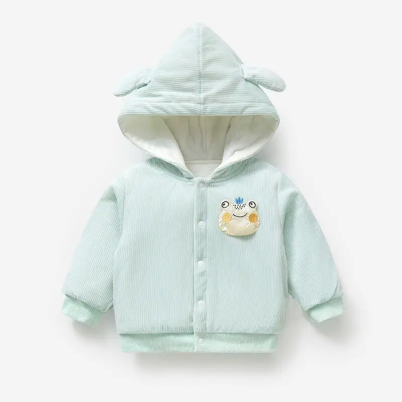 가을 겨울 남아 여아  경량 패딩 코트 키즈 푸퍼 재킷 두꺼운 따뜻한 면 소재 실내복 외투 아동복