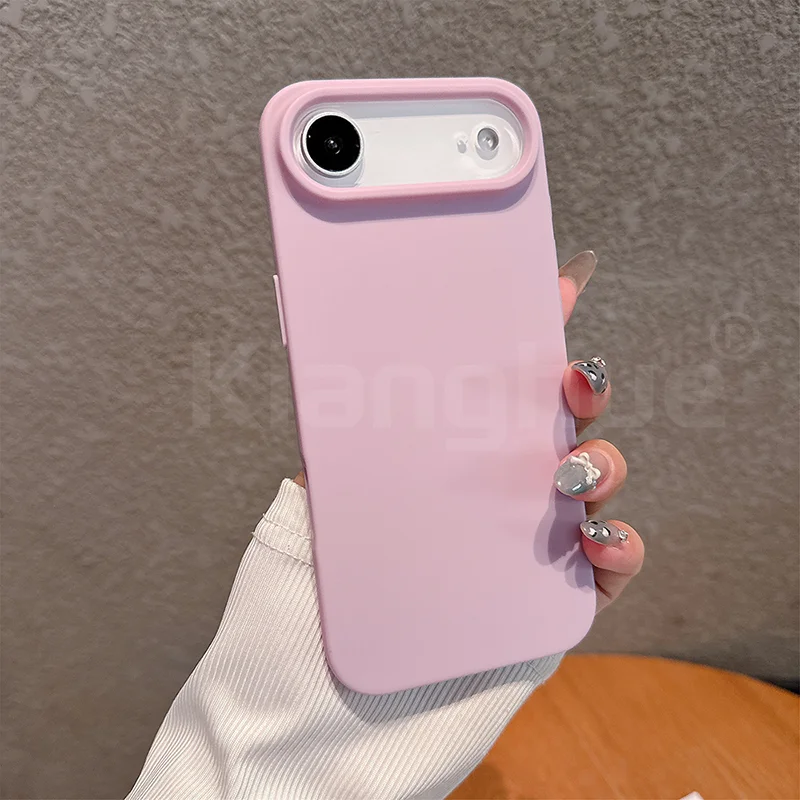 Luxury Pattern Matte Candy Color Silicone Soft Case - Solid Color Shockproof Cover