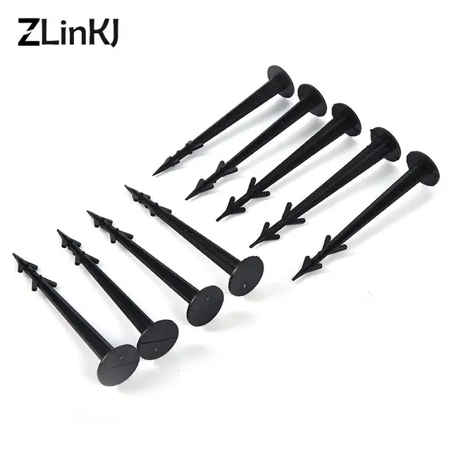 50 Darabos Műanyag Kerti Borítószövet Rögzítve Tét Tüskék Pázsitcsapok Sodrót Kapcsok Rögzítő Gyomnövényes Tájszerszámok - Image 4