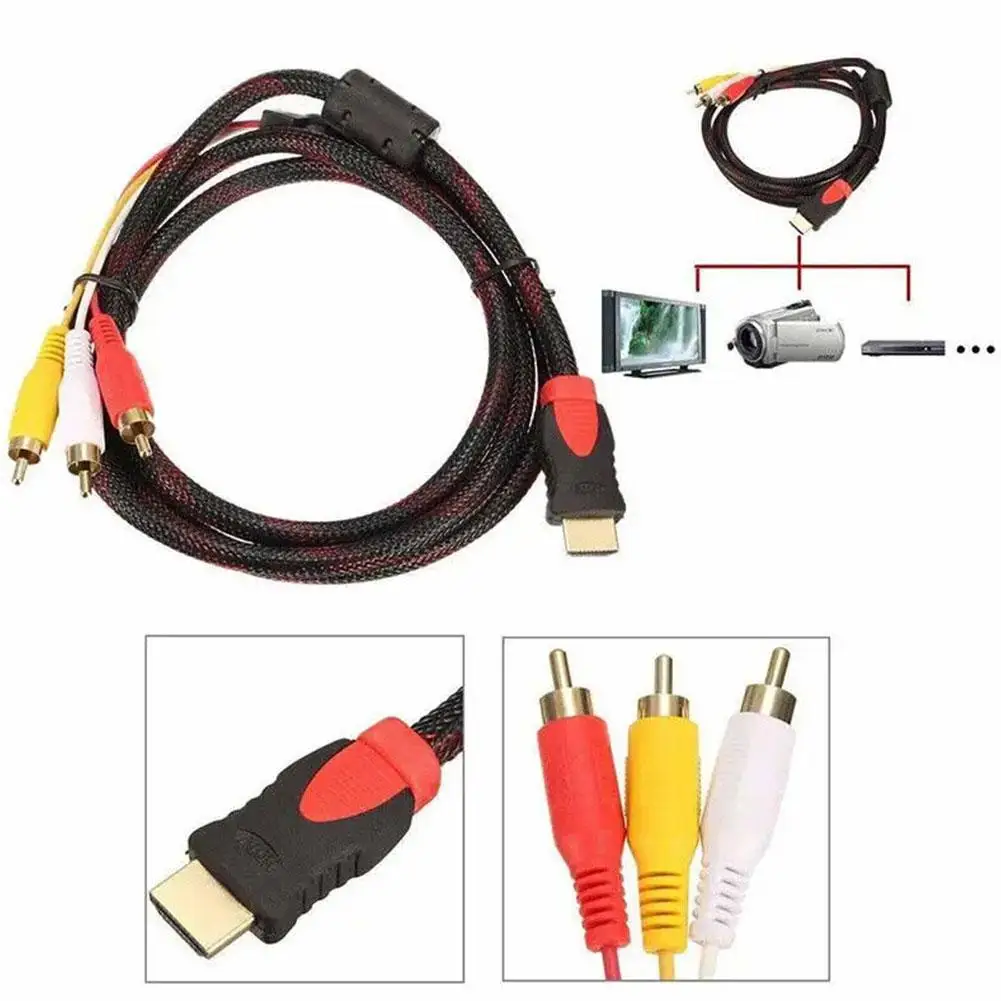 DVD AV ڵ  , HDMI ȣȯ to AV ̺, ,    ̺, 3RCA