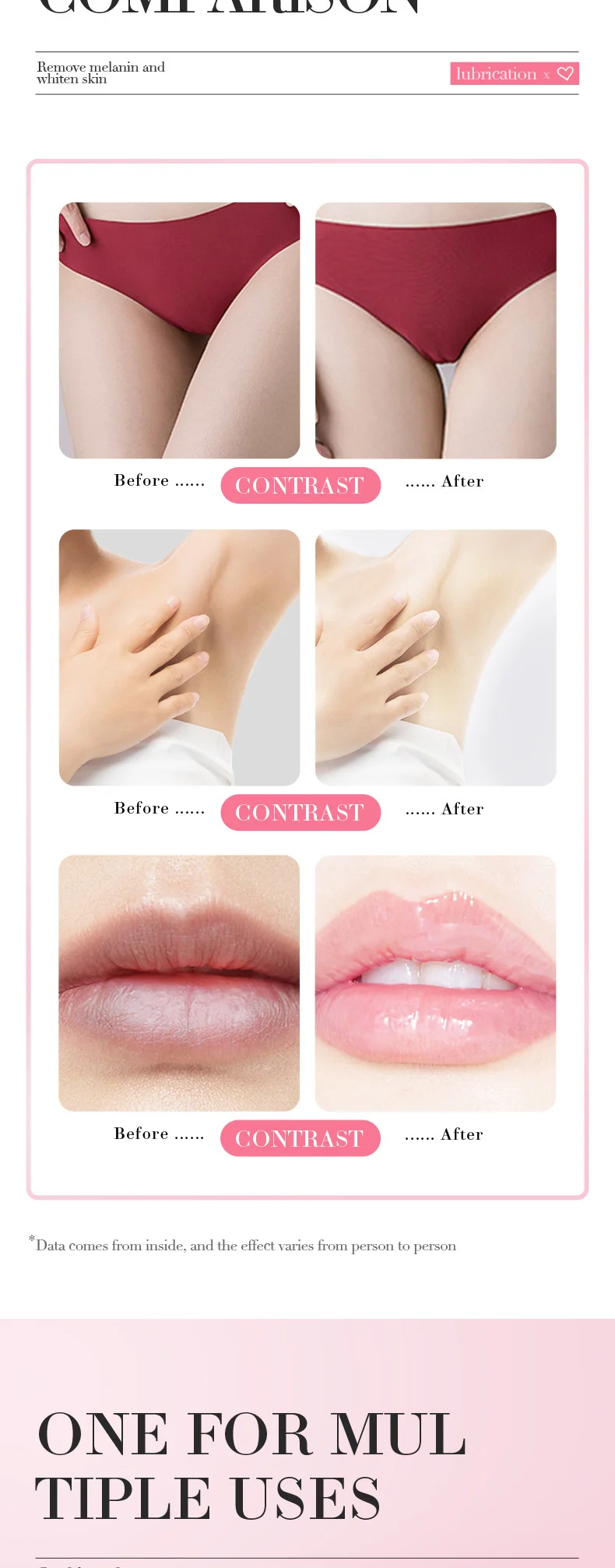 Fast Lightening Pink Lip Bleaching For Dark Lips Remove Melanin Lip Balm Sexy Rose Magic Lip Oil Whitening Moisturizing Makeup