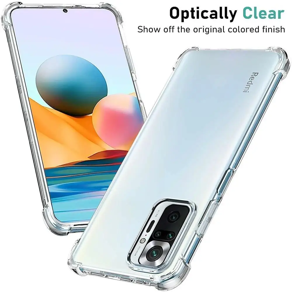Ultra Thin Shockproof Silicone Clear Phone Case Back Cover