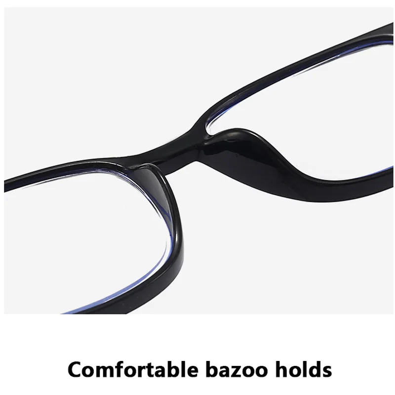 2022 New Metal Leg Ultra Thin Anti Blue Square Frame Reading Glasses Eyeglasses Computer Optical For Men And Women