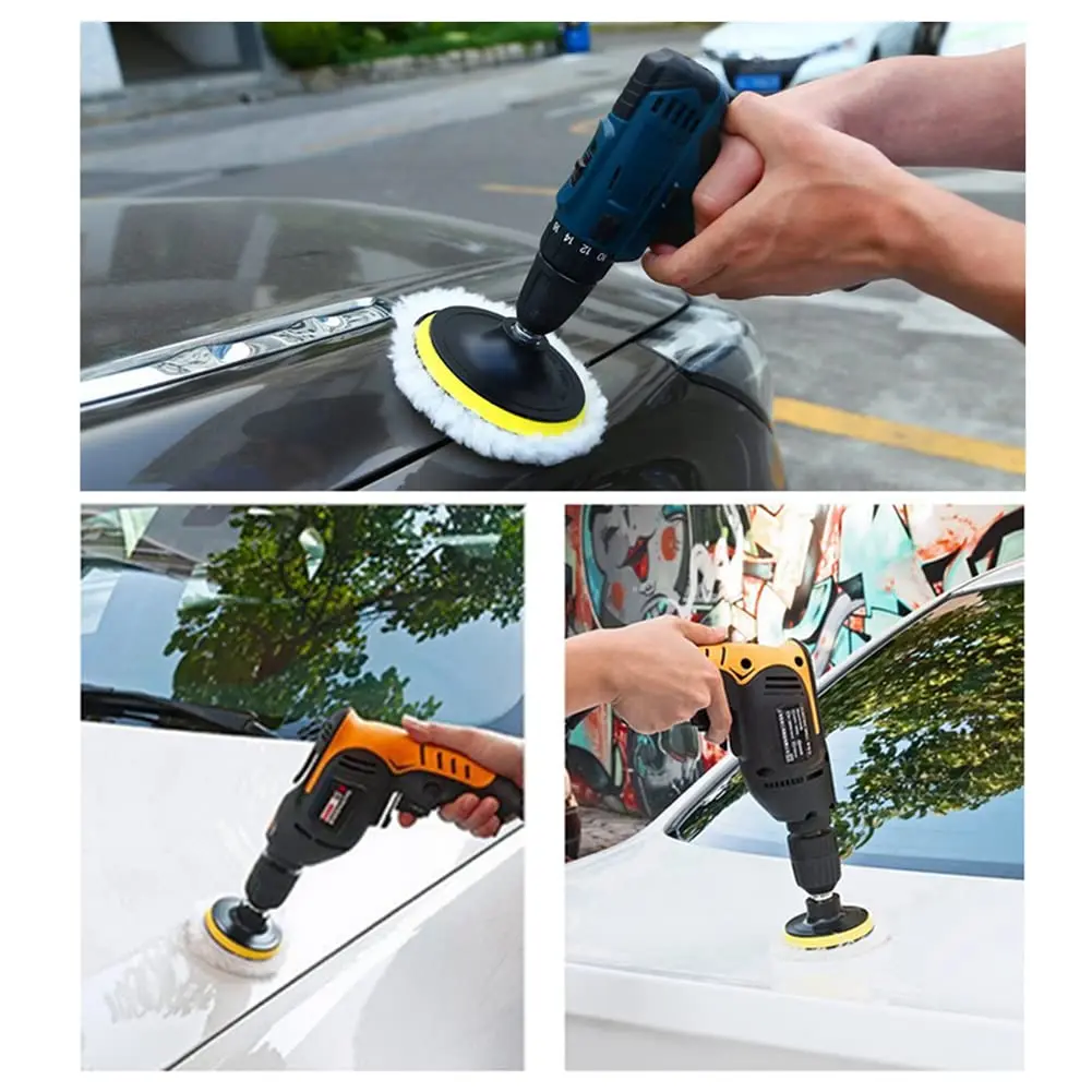 Wool Polishing Pad 5PCS for Car Paint Surface Care