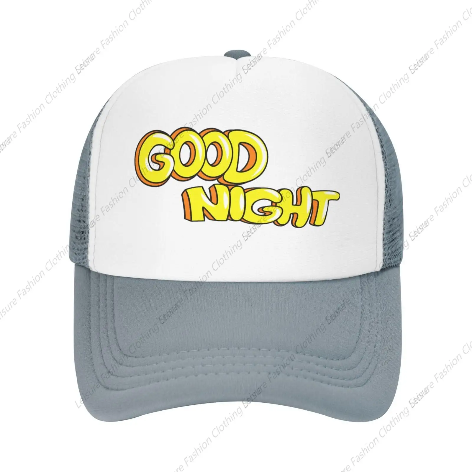 좋은 밤 패턴 트럭 운전사 모자, 조정 가능한 핏 야구 모자, 남녀공용 