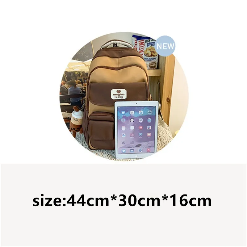 Female Women Girl Backpack Cool New Leisure Fashion College Laptop Student Lady School Bag Travel Nylon Book Trendy Backpack 2