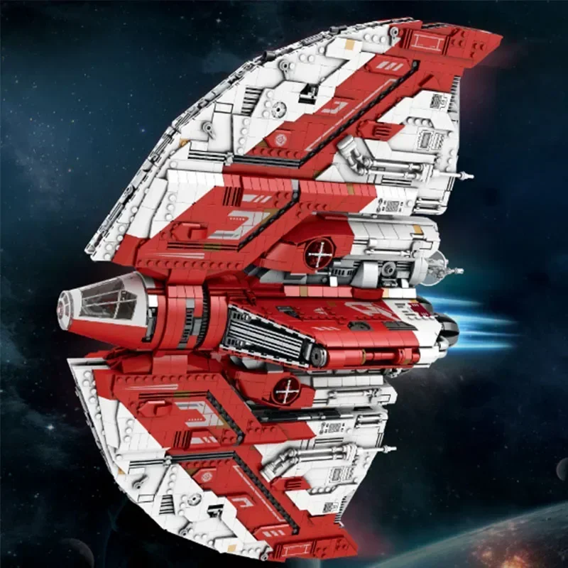 

5749 Pcs Battleship Space Wars Weapon Uccs T6 Shuttle With Stand Spaceship Sets 75362 Building Blocks Kid Toys Christmas Gift