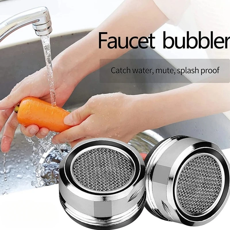 หัวก๊อกน้ำประหยัดน้ำสำหรับอ่างล้างจานขนาด 24 มม. 3 ชิ้น พร้อมตัวกรองกันน้ำกระเด็น อุปกรณ์เสริมสำหรับก๊อกน้ำ 1