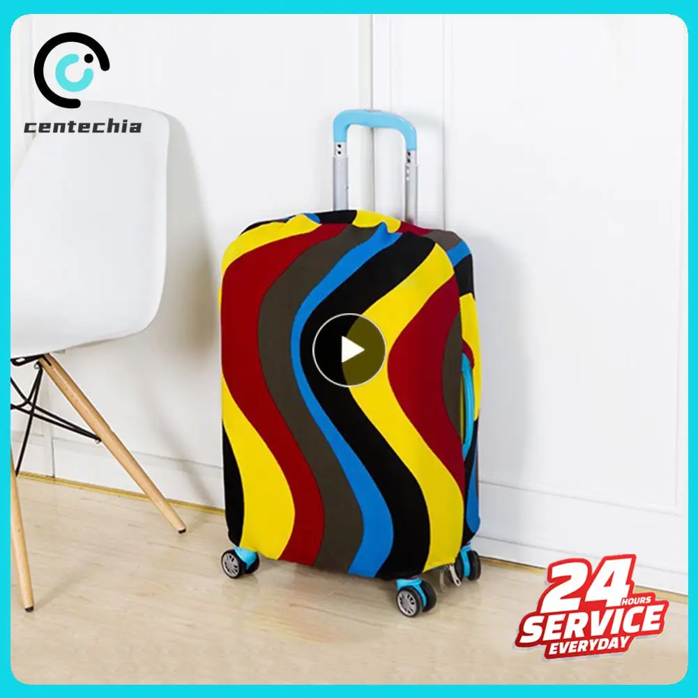 FashionSuitcaseCoverHighElasticGeometryLoveHeartShapedLuggage