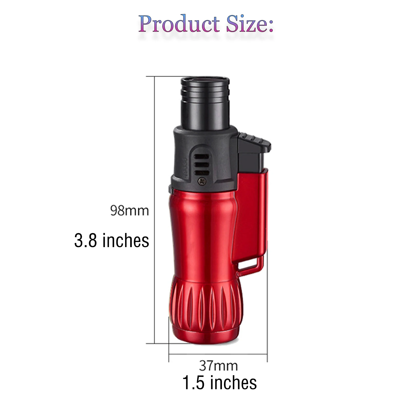 Triple Jet Flame Torch Lighter Windproof Design Refillable Butane Gas 2pcs/Set Jet 3 Flame Lighters for Gifts Without Butane bbq lighter butane gas lighter cigarette lighter